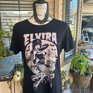 Elvira Freestyle Black Graphic Tee